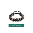 thumbnail image 4 of Pulsera de triple protección, auténtica pulsera de cuentas de obsidiana negra y hematita de ojo de tigre de 0.315 in para hombres y mujeres, pulseras curativas de joyería de cristal que traen suerte,, 4 of 5
