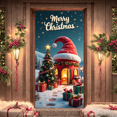 thumbnail image 2 of Decorative Design Christmas Banner Snowy Scene Merry Christmas for Holiday Party Indoor Decoration Winter Celebration, 2 of 9