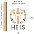 thumbnail image 6 of Big Dot of Happiness Religious Easter - Hanging Vertical Paper Door Banners - Christian Holiday Party Wall Decoration Kit - Indoor Door Decor, 6 of 7