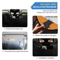 thumbnail image 2 of Retro Bats on Orange Car Windshield Sun Shade Foldable Car Front Window Visor Heat and UV Protection 57x31.5, 2 of 8