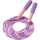 thumbnail image 1 of Soft Beaded Skipping Rope, Adjustable Anti-Tangle Segmented Skipping Rope for Kids and Students (9ft, 280cm)Purple, 1 of 5