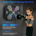 thumbnail image 4 of Music Boxing Machine with Boxing Gloves, Smart Bluetooth Portable Punching Trainer with Upgrade LED Light Effect, 5 Modes 7 Adjustable Speed Settings for Coordination, Reflexes, Motor Skills, 4 of 8