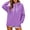 Purple-02, variant on Nugftut Hoodies for Women Long Sleeve Trendy Sweatshirt Comfort Pullover with Pocket