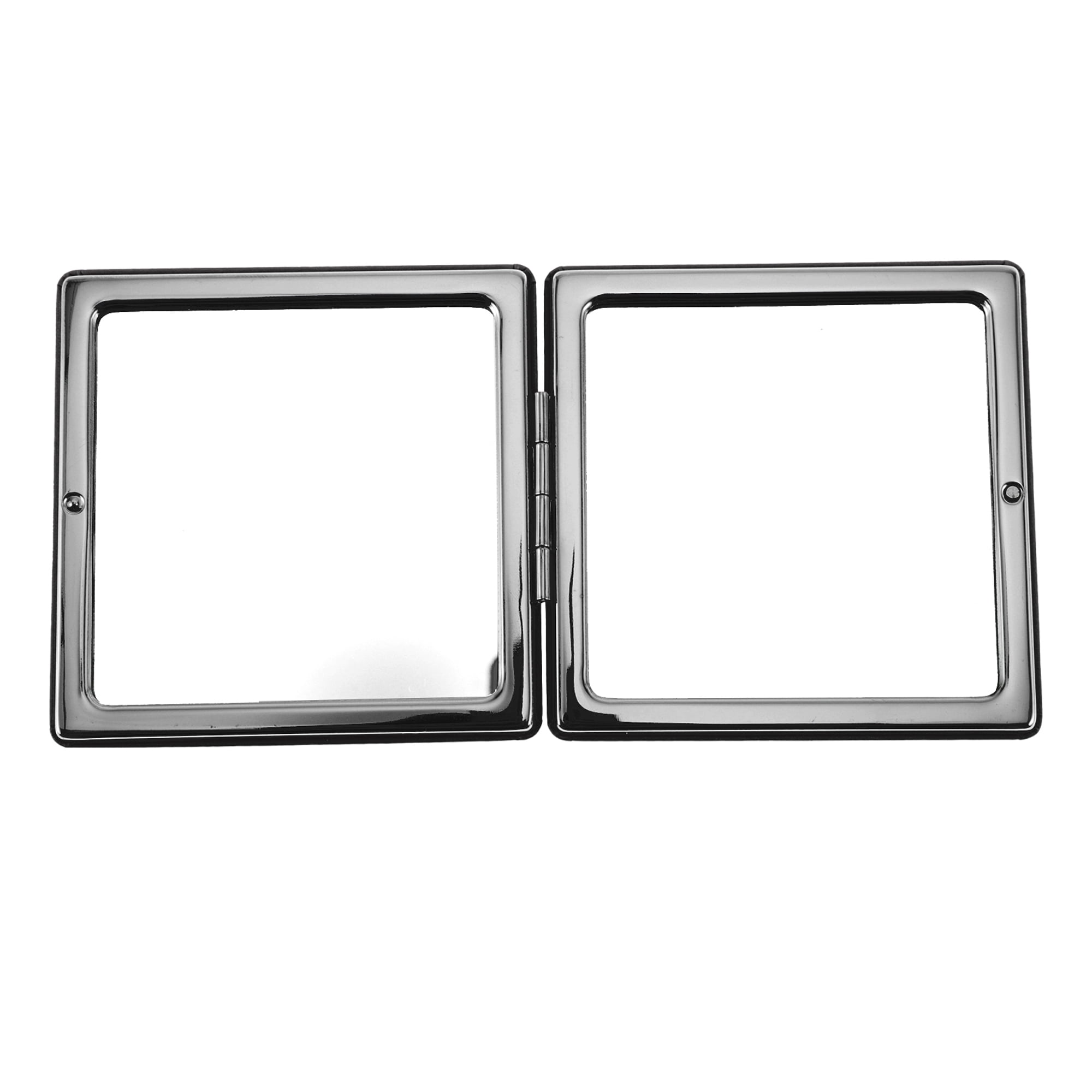 Unique Bargains Square Solid Color Makeup Mirror 1 Pc Black