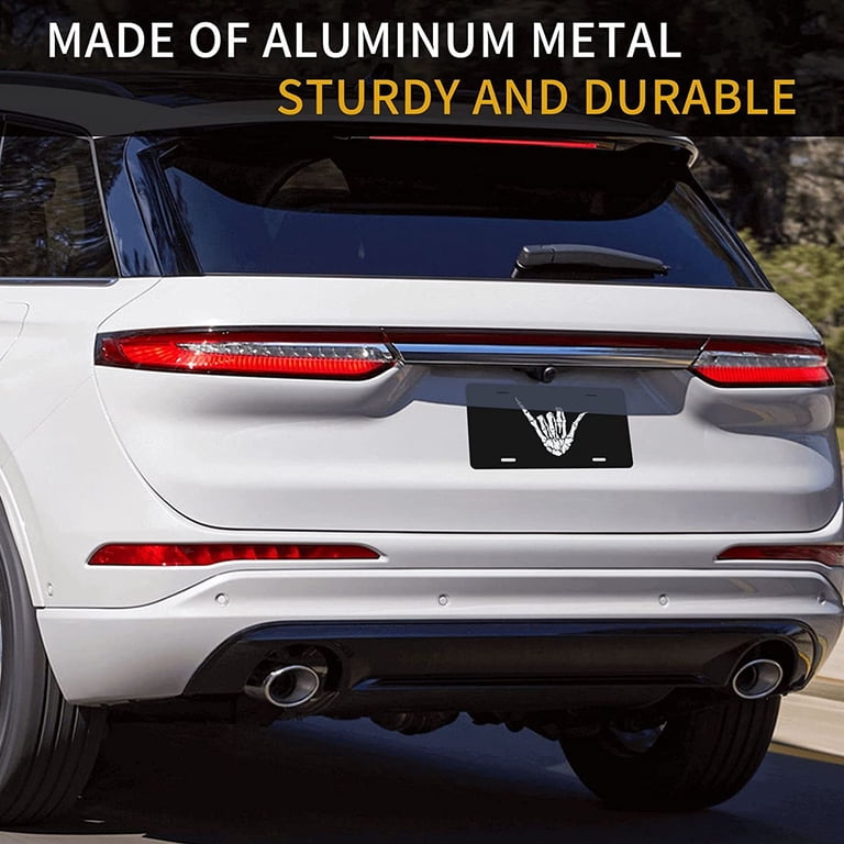 Music Note Clef Front License Plate - 6x12 Inch Aluminum Novelty Plate, Treble Clef Design For US Cars
