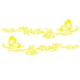 thumbnail image 2 of Walbest 2 Pack Car Sticker, Waterproof Butterfly Flower Car Body Decal for Universal Auto, Yellow, 2 of 7