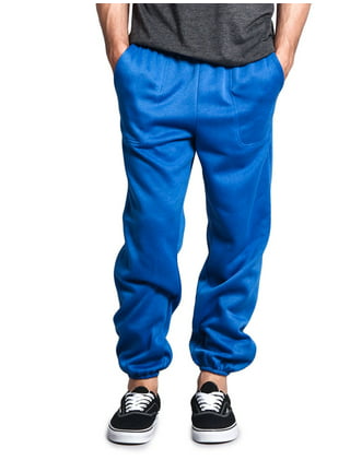 G-Style USA Men's Striped Athletic Jogging Windbreaker Track Pants TR573 -  Royal Blue - 2X-Large