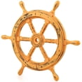 thumbnail image 2 of Ship Wheel - Gola Pendi - (36 Inches, Antique Brown), 2 of 3
