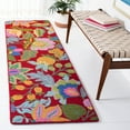 thumbnail image 3 of SAFAVIEH Jardin Coriander Floral Wool Area Rug, Red/Multi, 5' x 8', 3 of 5