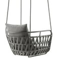 thumbnail image 5 of Modway Kaliah Powder-Coated Aluminum Frame Swing Chair in Charcoal, 5 of 9