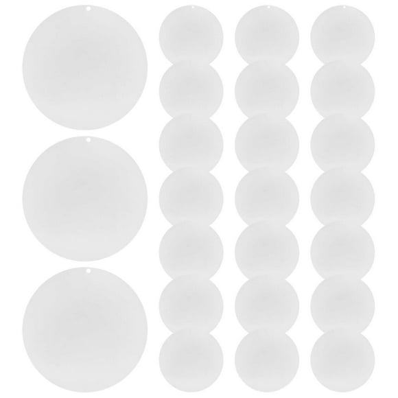 100 Pieces 2 Inch Clear Acrylic Keychains Blanks With Hole,durable Acrylic Disc Perfect For Diy Cra Hy