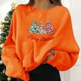thumbnail image 2 of 2025 Noël Pulls de Vacances pour Femmes Veste Active Femmes Imprimé Graphique Amusant Col Rond Veste Athlète Femmes Chandails en Molleton Manches Longues Chemise Cadeaux Chemise, 2 of 6