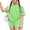 Green, variant on Grblisyd Girls Summer Outfits Casual Plaid Cute Short Sets Loose Short Sleeve T Shirts Top and Shorts Athletic Clothes Green 3-4Y