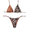 thumbnail image 5 of Womens Bathing Suits 2 Piece Bathing Suits Womens Sexy Thong Bikini Swimsuits String Push Up Padded Bathing Suit 2 Piece Cheeky Swimwear With Metal Ring, 5 of 6