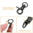 thumbnail image 3 of Uxcell 10 Pack Swivel Lanyard Snap Hook, Zinc Alloy Trigger Snap Hooks, Light Black, 3 of 6