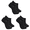Black, variant on Fruit of the Loom Beyond Soft Sneaker Liner Socks for Women, Black, Sizes 4-10 (3-Pack)