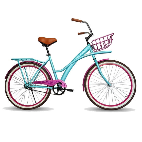 Bicicleta Black Panther Aruba Urbana Rod 26 Con Canasta Verde Black Panther URBANA