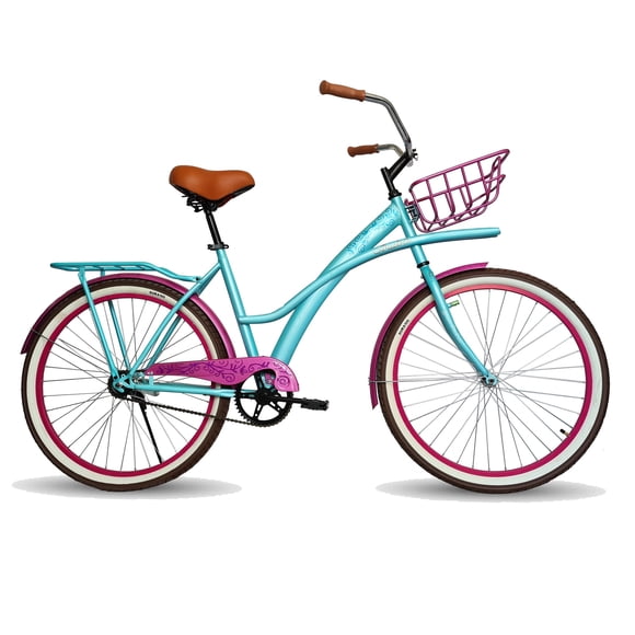Bicicleta Black Panther Aruba Urbana Rod 26 Con Canasta Verde Black Panther URBANA