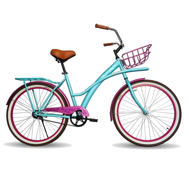 Bicicleta Black Panther Aruba Urbana Rod 26 Con Canasta Verde Black Panther URBANA