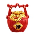 thumbnail image 3 of Money Bag Chinese Feng Shui Figurine Home Table Feng Shui Atrract Good Luck Fortune B, 3 of 4