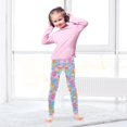thumbnail image 5 of joogoo Girls' Leggings Cute Seashell Yoga Pants 4T, 5 of 8