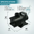 thumbnail image 2 of Half Off Ponds Aqua Pulse Submersible Pond Pump for Waterfalls, 14800 GPH, 1.75 HP, 100 ft Cord, 2 of 7