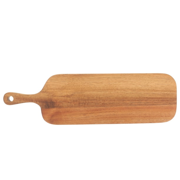 Tabla para cortar carne, tabla para comida con mango, tabla para servir de madera, tabla para postres para restaurante en casa