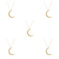 thumbnail image 2 of Collar de cadena de moda Ajustable Minnieouse con colgante de Luna Oro para niñas, 2 of 5