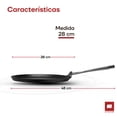 thumbnail image 4 of Ultrachef Crepera Antiadherente Diamond Pro. Mango de acero inoxidable. Libre de PFOA, Comal de Cocina. 28 cm, 4 of 7