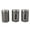 Silver Gray, variant on Stainless Steel Airtight Canisters Coffee Storage, Large Capacity Food Grade Container with Visible Window for Coffee Beans Multifunctional Kitchen Canister Set