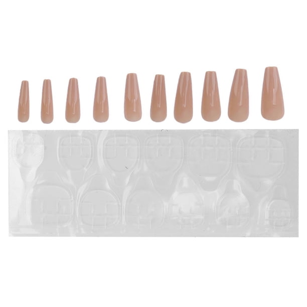 10pcs Pure Color Full Cover False Nail Women Girls Elegant Fashionable Fake Nail Tip Manicure ToolN5354-04