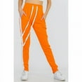 thumbnail image 2 of Womens Track Pants Single Stripe (Orange), 2 of 4