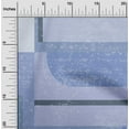 thumbnail image 2 of oneOone Cotton Flex Medium Blue Fabric Geometric Abstract Random Shapes Craft Projects Decor Fabric Printed By The Yard 40 Inch Wide, 2 of 4