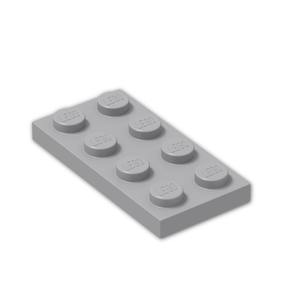 LEGO Lot of 25 Light Bluish Gray 1x4 Plates