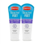 O'Keeffe's Healthy Feet Night Treatment Foot Cream, 3 Ounce Tube, (Pack of 2)