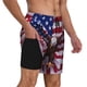 thumbnail image 2 of Fotbe USA Eagle with Spread Wings Traje de Baño para Hombre – Shorts de Natación de Secado Rápido con Forro y Bolsillos-Large, 2 of 6