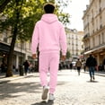 thumbnail image 5 of Fabrcox M-5XL Mens 2 Piece Sweatsuits Fleece Lined Hoodie and Sweatpants Set for Men Causal Athletic Gym Sweatshirt Joggers Mens Track Suit XXXL, 5 of 7