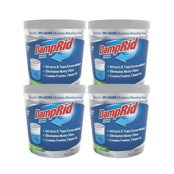 DampRid 11 oz. Fresh Scent Refillable Moisture Absorber (4-Pack)