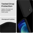 thumbnail image 4 of for iPhone 12 Case, Silicone Upgraded [Camera Protecion] Phone Case with Soft Anti-Scratch Microfiber Lining, 6.1 inch, Black, 4 of 12