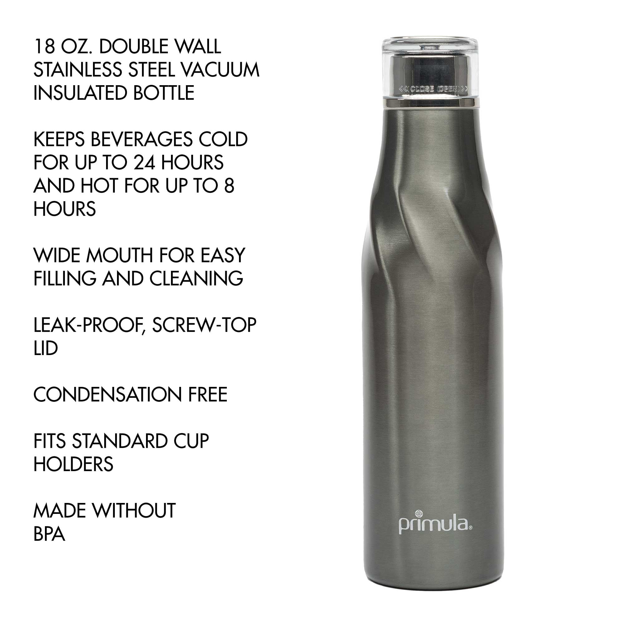 Primula Set of 4 Insulated 18-oz Water Bottles with Gift Bags 