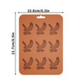 thumbnail image 5 of Shoreew Silicone Eagle Ice Tray 9-Cavity Easy Release Chocolate Biscuit Mold DIY Creative Animal Shape Ice Cube Maker for Kitchen Baking, 5 of 7