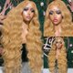 thumbnail image 3 of Peluca Zamsta con encaje frontal, cabello humano rubio miel, 22 pulgadas, 3 of 7
