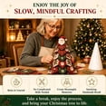 thumbnail image 5 of 2026 New 3D Quilted Fabric Christmas Tree Kit, DIY Patchwork Craft Set for Beginners, Handmade Tabletop Holiday Decor for Mantel, Office, and Shelf Display, 5 of 8
