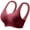 Red, variant on CFLVAEK Plus Size Bras for Women Comfort Wirefree Push Everyday Bras Seamless Beauty Back Sleeve Bralette Comfy Full Coverage Cotton Bras Red XXL