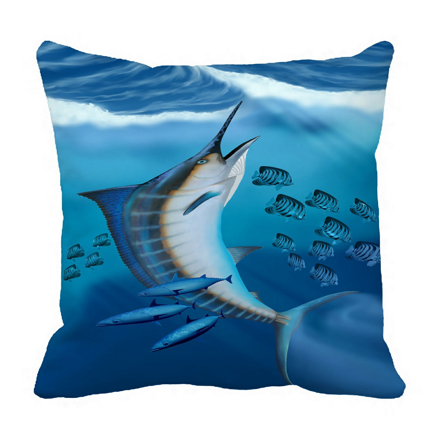 ECZJNT Marlin Fish Small fish scatter Pillow Case Pillow Cover Cushion