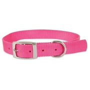 Angle View: New Petmate 11073 Standard Nylon Custom Fit Core Collar, Hot Pink, 1" x 22", Each