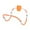 orange, variant on S SERENABLE Abdominal Machine Steel Nonslip for Men Women Workout Equipment Home Gym Use orange