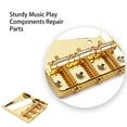 thumbnail image 4 of Greeniant Electric Guitar Saddle Professional Golden Color Accessory Tailpiece Metal Bridge Modified Component Replace Universal Type2, 4 of 6