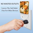 thumbnail image 3 of Thanksgiving pumpkins leaves LED Square Night Lights - Energy Efficient and Stylish Bedroom Lighting Solution, 3 of 6