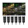 thumbnail image 3 of 6pcs LED Luz con energía solar Luz impermeable al aire libre del paisaje de la seguridad del jardín-luz blanca JM, 3 of 5